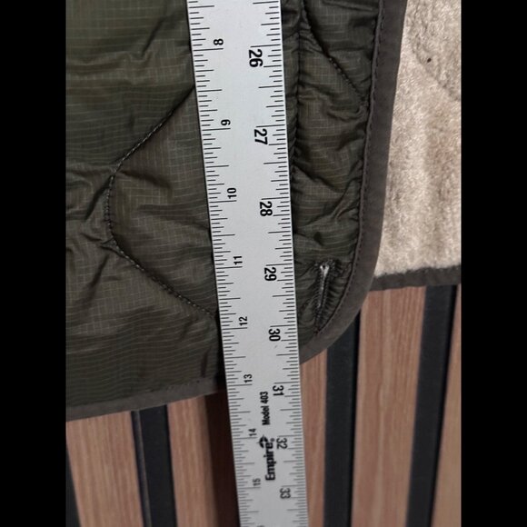 Artizia Parka Jacket Small Wool Nylon Puffer Quilted Sherpa Lined Open Front TNA - Picture 4 of 8